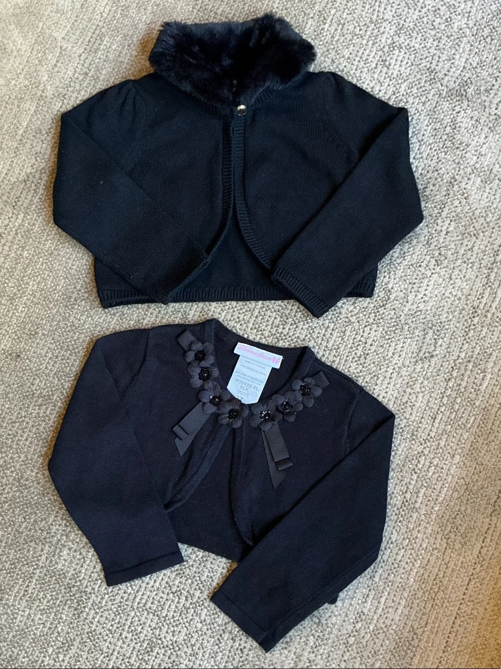 Girls -Sz 2T- Black Cardigans - Bundle of 2